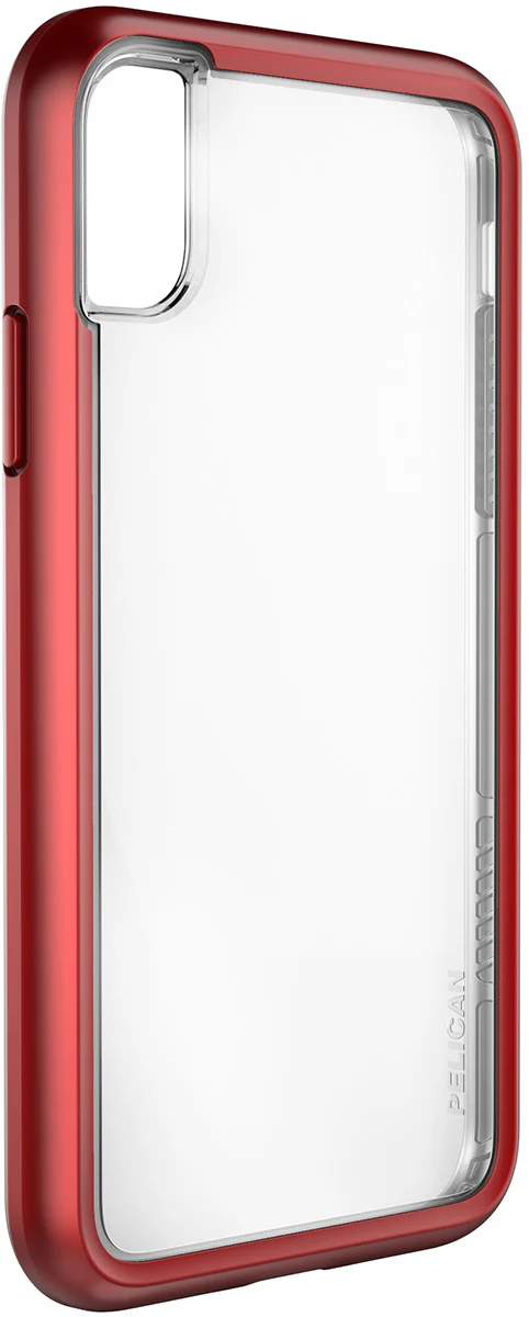 Adventurer Case for Apple iPhone X - Clear Metallic Red - Image 2
