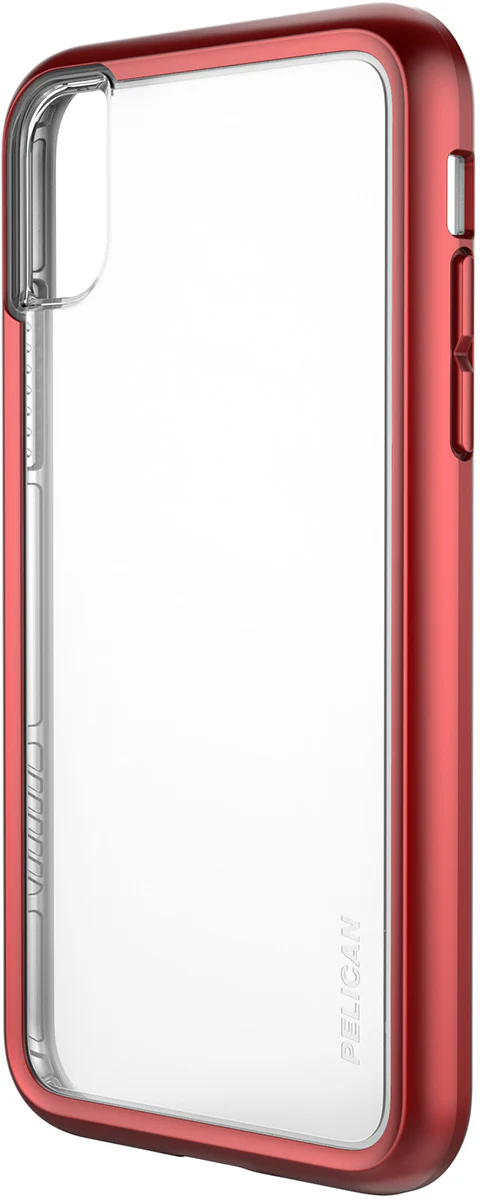 Adventurer Case for Apple iPhone X - Clear Metallic Red - Image 3