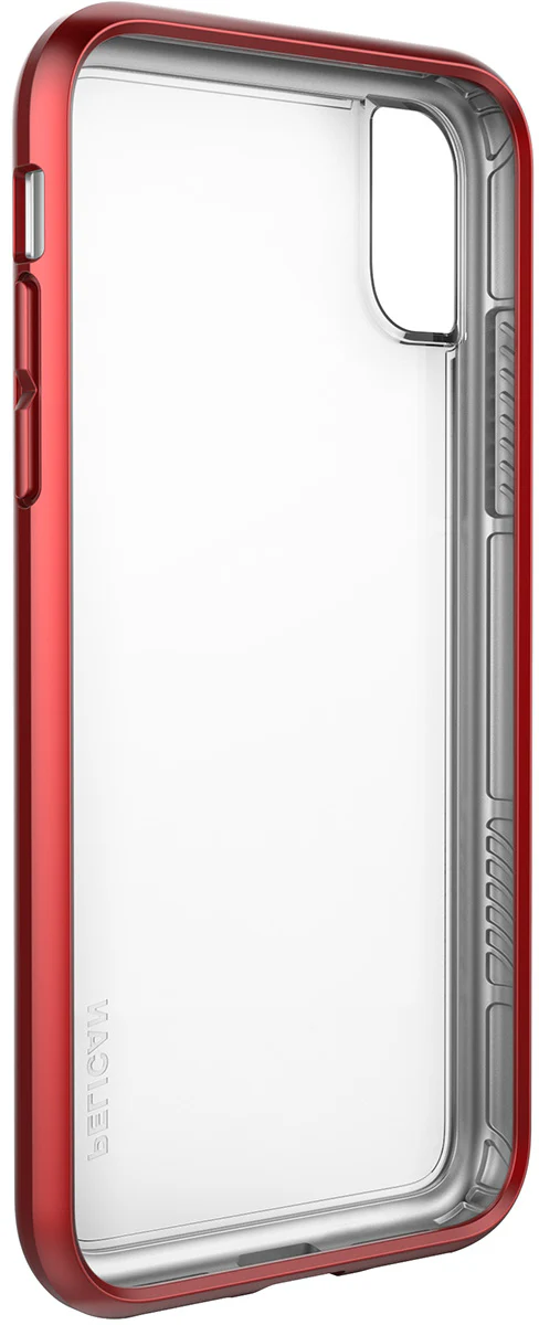 Adventurer Case for Apple iPhone X - Clear Metallic Red - Image 6