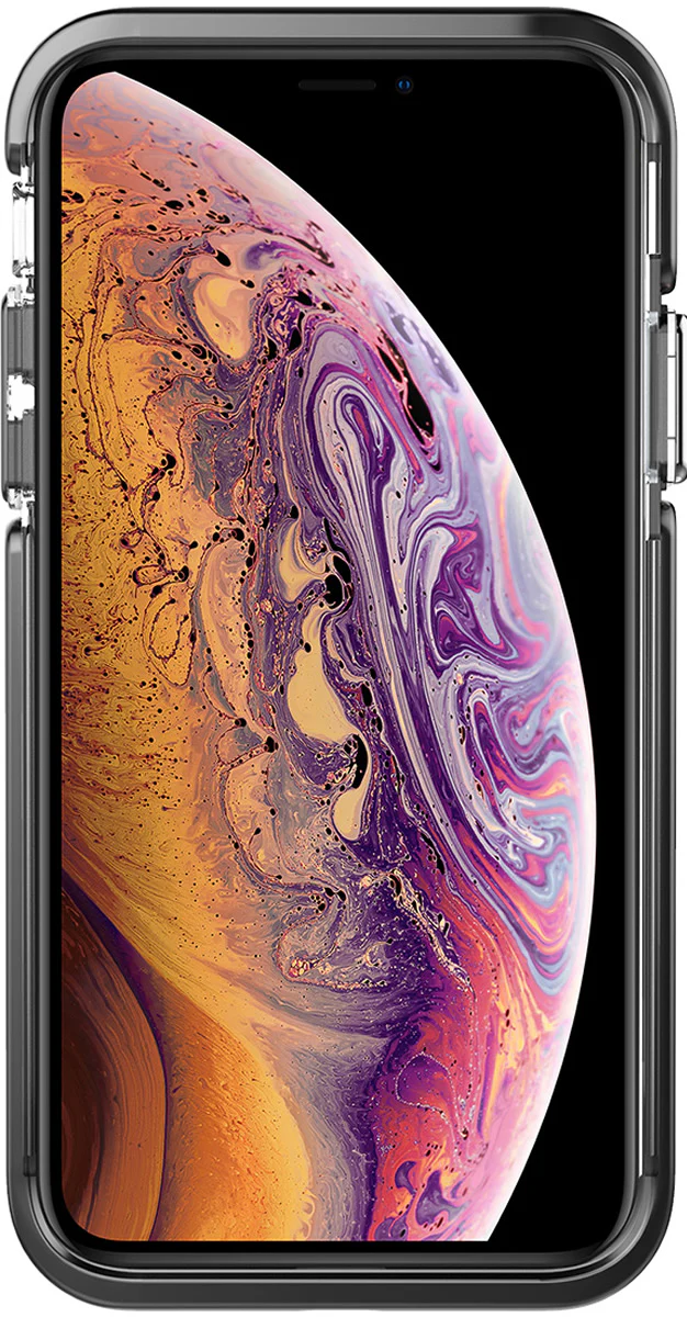 Ambassador Case for Apple iPhone X / Xs - Clear Black Silver - Image 2