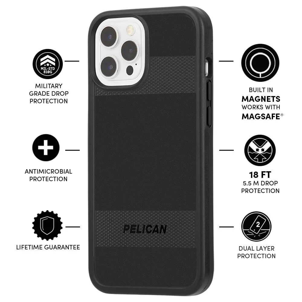 Pelican Protector w/ MagSafe® for Apple iPhone 12 Pro Max - Black - Image 3