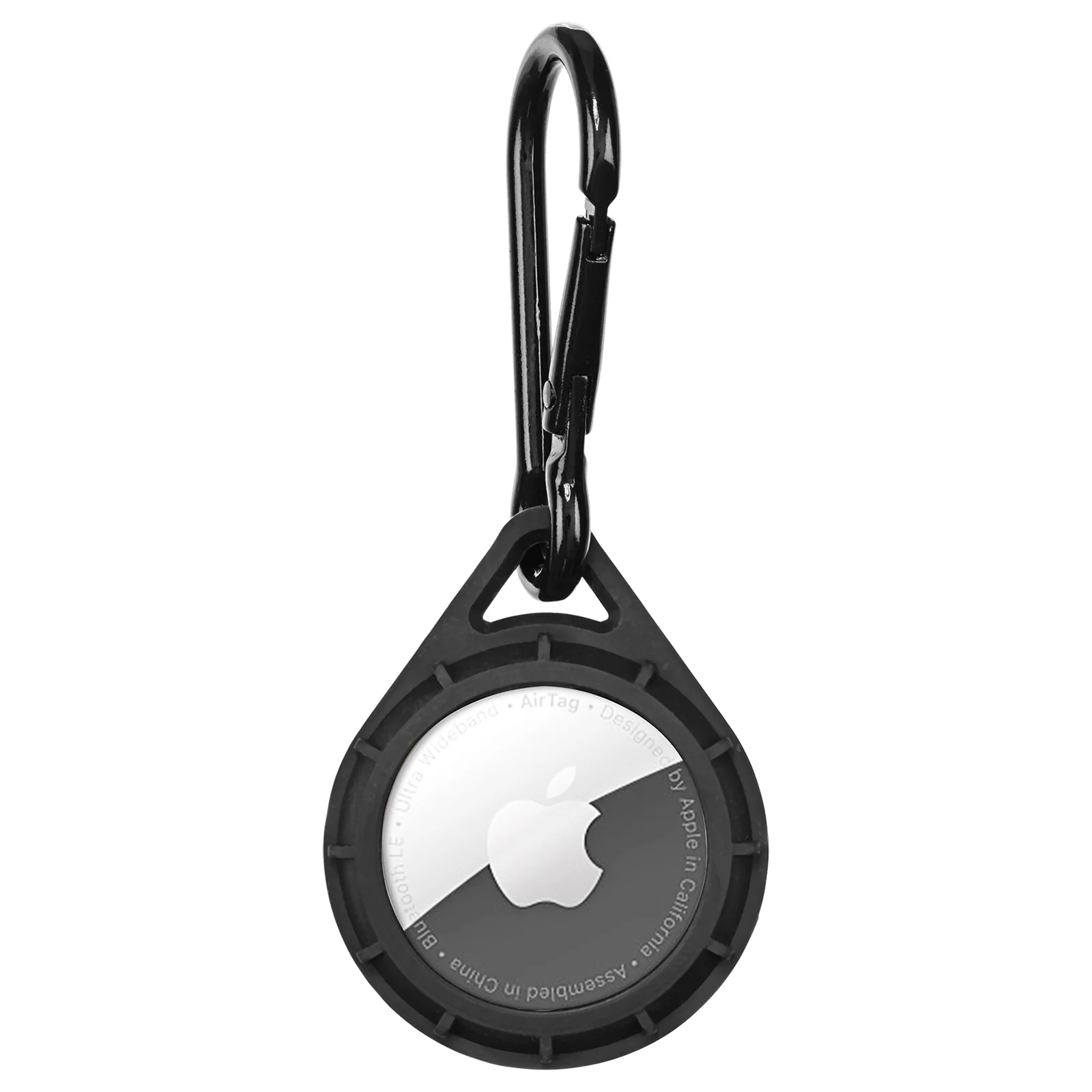 Protector AirTag Case With Carabiner Clip - Black - Image 2
