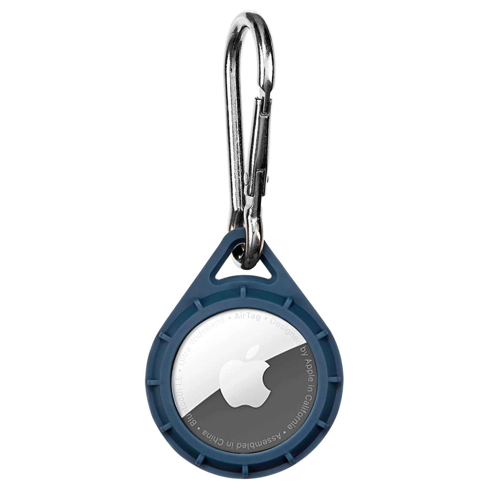 Protector AirTag Case With Carabiner Clip - Navy - Image 2