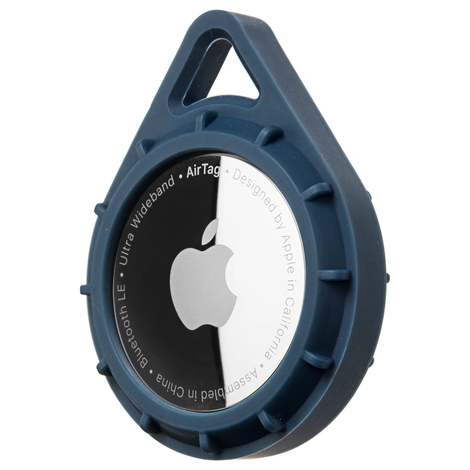 Protector AirTag Case With Carabiner Clip - Navy - Image 3