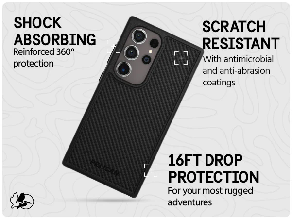 Protector Case For Samsung Galaxy S24 Ultra - Carbon - Image 2