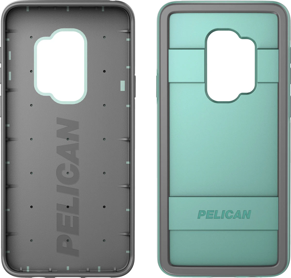 Protector Case for Samsung Galaxy S9+ (PLUS SIZE) - Aqua Gray - Image 3