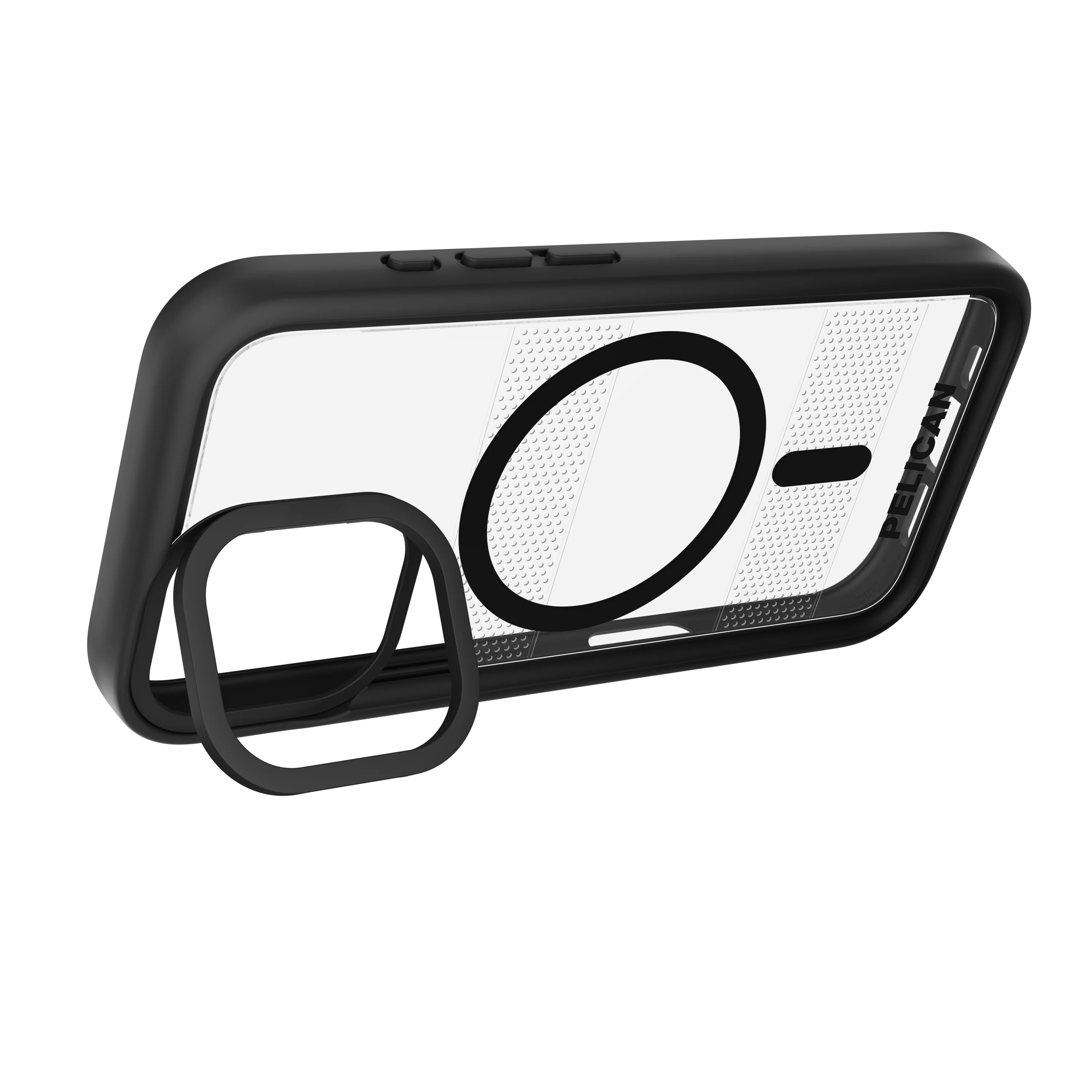 Protector (MagSafe) w/ Stand for Apple iPhone 17 - Clear Black - Image 7