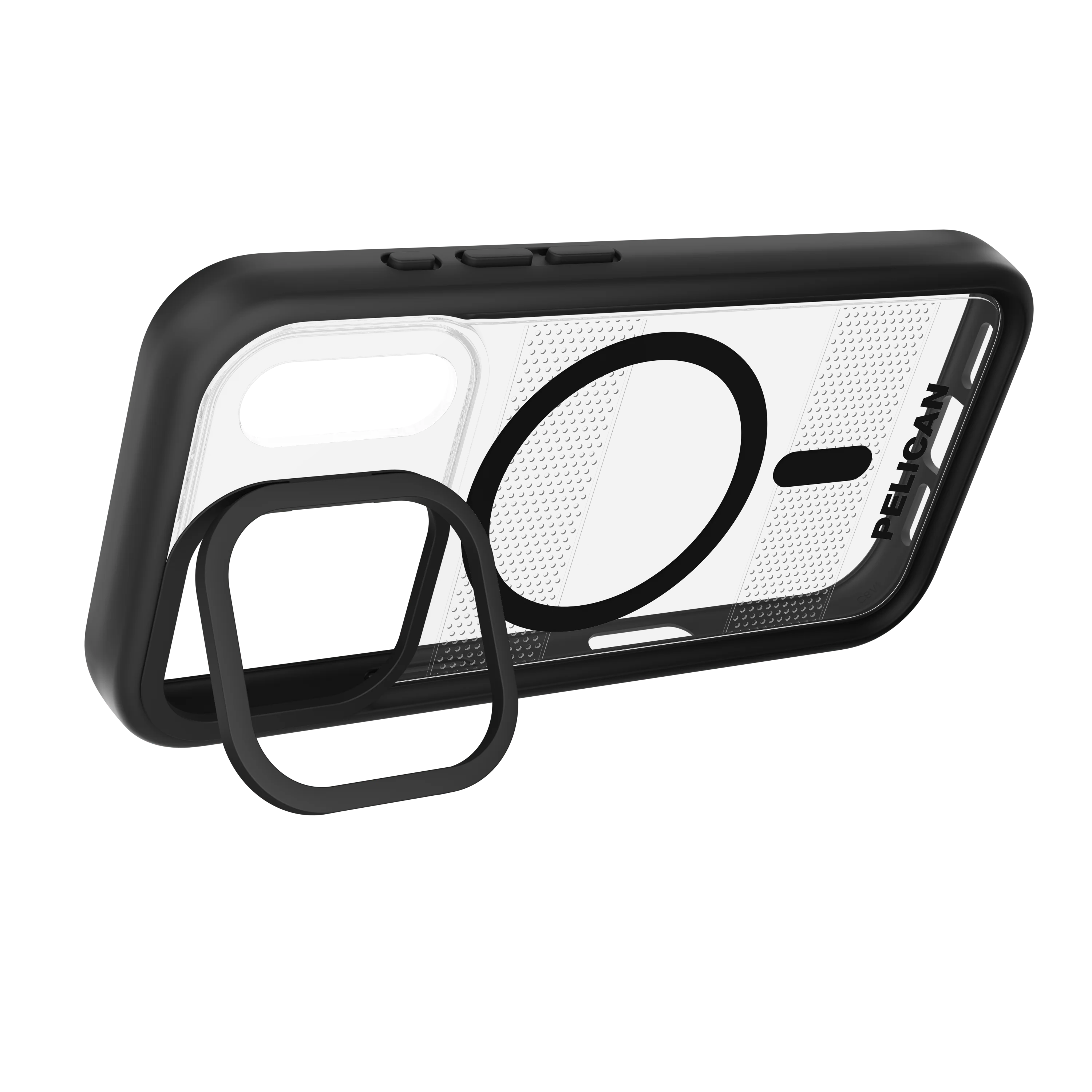 Protector (MagSafe) w/ Stand for Apple iPhone 17 Pro Max - Clear Black - Image 7