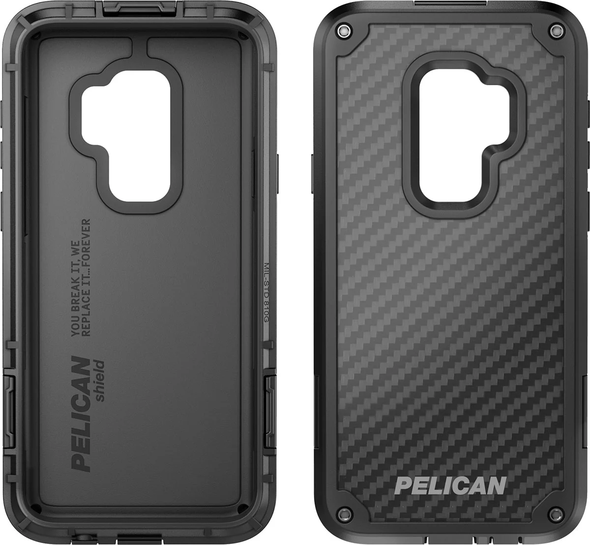 Shield Case for Samsung Galaxy S9+ (PLUS SIZE) - Black - Image 4