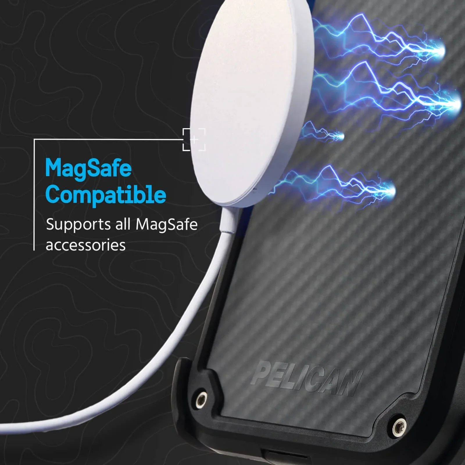 Shield w/ MagSafe® for iPhone 14 - Black Carbon - Image 3
