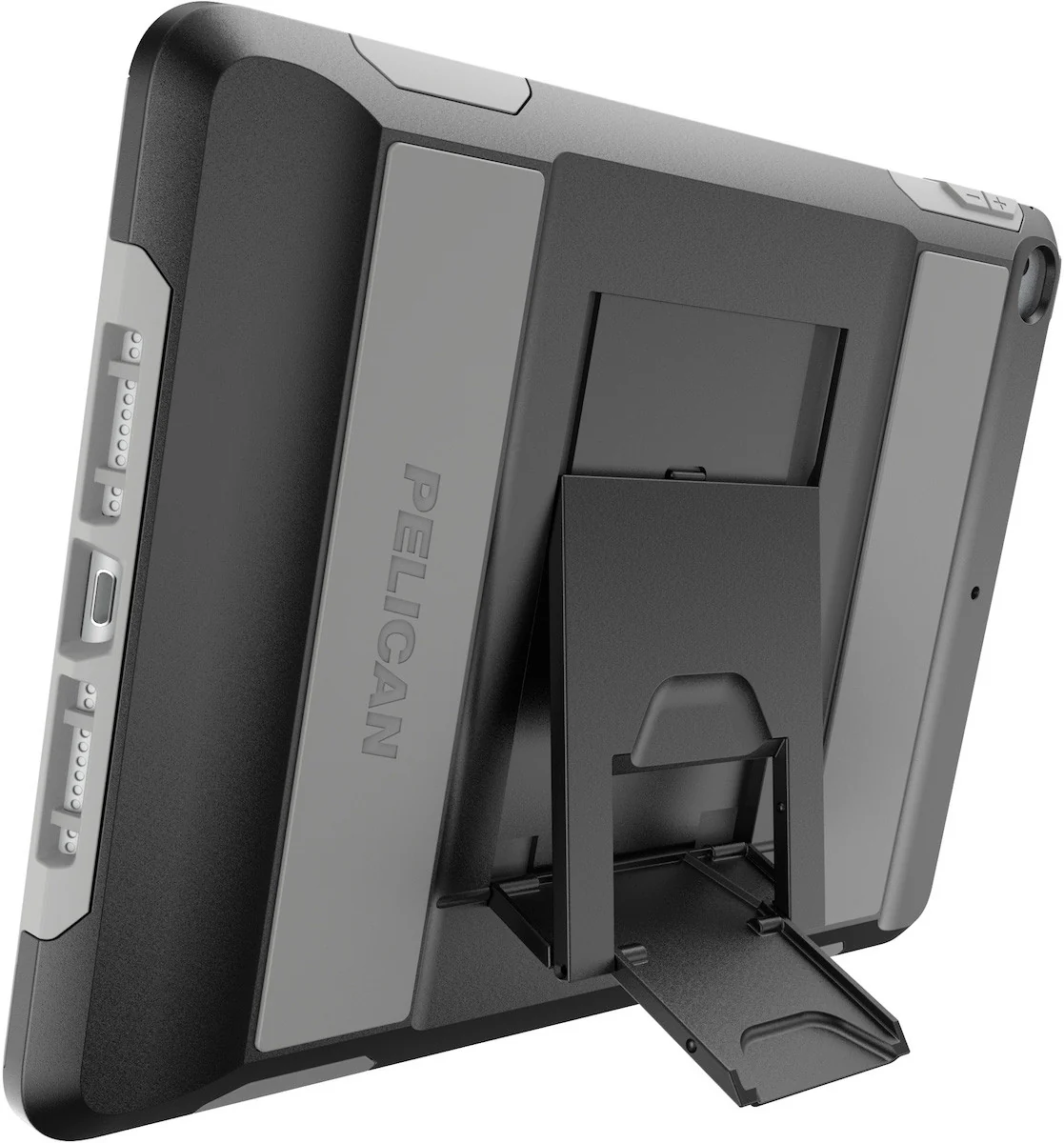 Voyager Case for iPad Air 2 / iPad 9.7 (2018 & 2017) - Black/Gray - Image 2